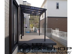 のテラス屋根 ライザーテラス?F型 テラスタイプ 単体 積雪〜20cm対応 施工例