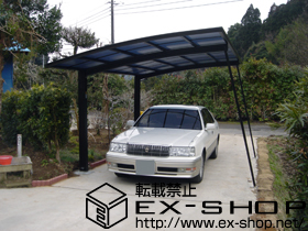 のカーポート レイナポート 積雪〜20cm対応＋着脱式サポート　標準用（2本入） 施工例