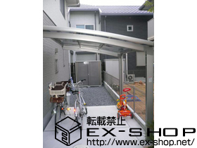 のサイクルポート・駐輪場 カーブポートシグマIII ミニ 積雪〜30cm対応 施工例