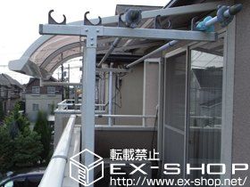 のバルコニー・ベランダ屋根 ライザーテラスII   R型 屋根タイプ 単体 積雪〜20cm対応 施工例