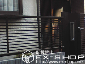 のフェンス・柵 エクスラインフェンス12型 [自由柱] 施工例