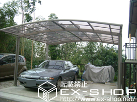 のカーポート カーブポートシグマIII ワイド 積雪〜20cm対応 施工例