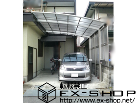 のカーポート レイナベーカポート 積雪〜20cm対応+サイドパネル 51-19H 施工例