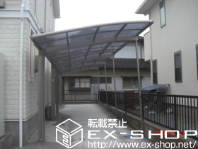 のカーポート カーブポートシグマIII 縦連棟 積雪〜20cm対応+カーブポートシグマIII用着脱式サポート 施工例