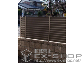 のフェンス・柵 ルーバーフェンス1型［フリーポールタイプ］ 施工例