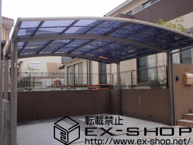 のカーポート カーブポートシグマIII   ワイド  積雪〜30ｃｍ対応 施工例