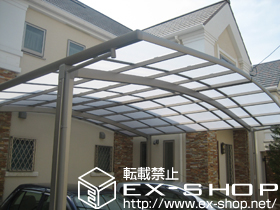 のカーポート カーブポートシグマIII  ワイド 積雪〜20cm対応 施工例