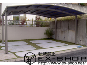 のカーポート カーブポートシグマIII ワイド 積雪〜20cm対応 施工例