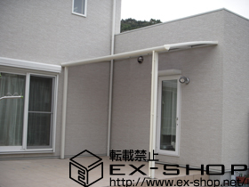 のテラス屋根 パワーアルファ L型 テラスタイプ 単体 積雪〜30cm対応 施工例