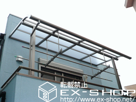 のバルコニー・ベランダ屋根 ライザーテラスII  R型 屋根タイプ 単体 積雪〜20cm対応 施工例