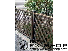 のフェンス・柵 ステイウッドフェンスM1型 フリーポールタイプ 施工例