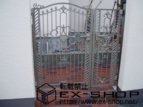 の門扉 フェスタ門扉B型 親子仕様 柱使用タイプ 施工例