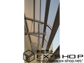 のバルコニー・ベランダ屋根 ライザーテラスII   R型 屋根タイプ 単体 積雪〜20cm対応 施工例