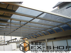 のテラス屋根 ライザーテラスII  R型 テラスタイプ 単体 積雪〜20cm対応 施工例