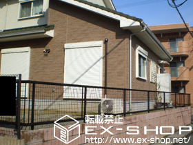 のフェンス・柵 レスティナ メッシュフェンス2型 自由柱施工 施工例