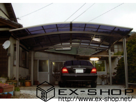 のカーポート カーブポートシグマ? ワイド 積雪〜20cm対応 施工例