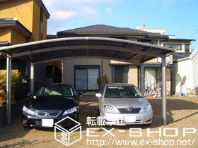 のカーポート カーブポートシグマIII   ワイド 積雪〜30ｃｍ対応 施工例