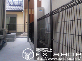 のフェンス・柵 ハイグリッドフェンスN1型 間仕切りタイプ 施工例