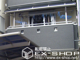 のバルコニー・ベランダ屋根 ライザーテラス? R型 屋根タイプ 積雪〜20cm対応 施工例