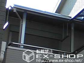 のバルコニー・ベランダ屋根 プレシオステラス R型 屋根タイプ 積雪〜20cm対応 施工例