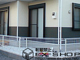 のフェンス・柵 イーネットフェンス1F型 自由柱タイプ 施工例