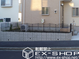 のフェンス・柵 シャンテーヌB型フェンス フリーポールタイプ 施工例