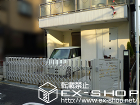 のカーゲート アルシャイン?PG型R Aタイプ ノンレール 片開き 施工例