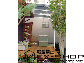 のテラス屋根 プレシオステラス R型 テラスタイプ 単体 積雪〜20cm対応 施工例