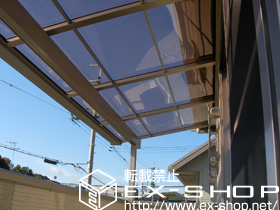 のバルコニー・ベランダ屋根 ライザーテラスII F型 屋根タイプ 単体 積雪〜20cm対応 施工例