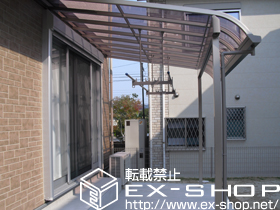 のテラス屋根 ライザーテラスII  R型 1500 テラスタイプ 単体 積雪〜50cm対応 施工例