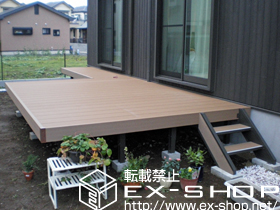 のウッドデッキ リコステージII  連棟 施工例