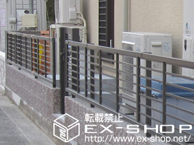 の門扉 プリレオR1型門扉　片開き　柱仕様 施工例