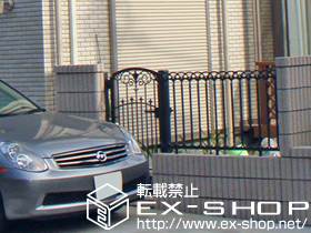 の門扉 フェスタA型門扉 片開き 柱使用 施工例