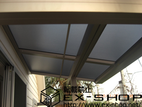 のバルコニー・ベランダ屋根 ライザーテラスII F型 屋根タイプ 単体　積雪〜20cm対応 施工例