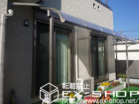 のテラス屋根 ライザーテラスII R型 テラスタイプ 単体 積雪〜20?対応 施工例