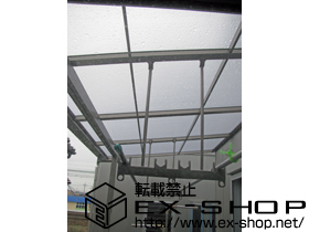 のバルコニー・ベランダ屋根 ライザーテラスIIＦ型 屋根タイプ 単体 積雪〜20cm対応 施工例