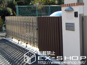 のカーゲート アルシャインII HW型Aタイプ ノンレール 片開き 施工例