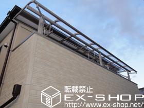 のバルコニー・ベランダ屋根 ヴェクターテラス Ｒ型 屋根タイプ 単体 積雪〜20cm対応 施工例