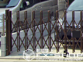 のフェンス・柵 ハイグリッドフェンスN8型 フリーポールタイプ 施工例