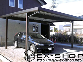 のカーポート レオンポートneo 2台用 積雪〜50cm対応 施工例