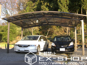 のカーポート カーブポートシグマIII ワイド 積雪〜20cm対応 施工例