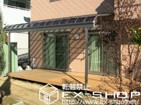 のテラス屋根 パワーアルファ RB型 単体 テラスタイプ 積雪〜20cm対応 施工例