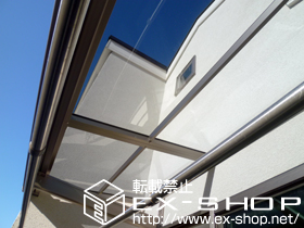 のバルコニー・ベランダ屋根 ライザーテラスII F型 ルーフタイプ 単体 積雪〜20cm対応 施工例