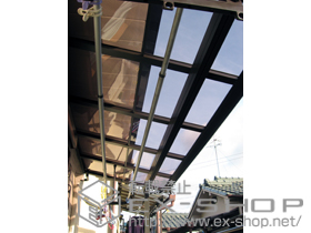 のバルコニー・ベランダ屋根 パワーアルファF型 屋根タイプ 単体 単体 積雪〜30cm対応 施工例