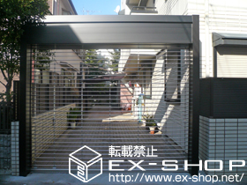 のガレージシャッター シングルシャッターFタイプ ステン 電動タイプ 施工例