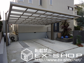 のカーポート 4Gワイド 積雪〜20cm対応 施工例