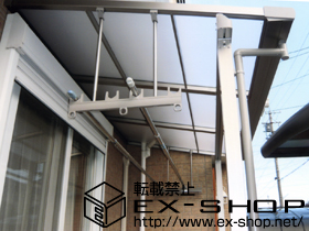のテラス屋根 ライザーテラスII F型 単体 テラスタイプ 積雪〜20cm対応 施工例