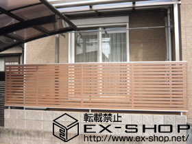 のフェンス・柵 ライフモダンII B3型フェンス フリーポールタイプ 施工例