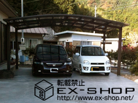 のカーポート カーブポートシグマIII   ワイド 積雪〜20cm対応 施工例