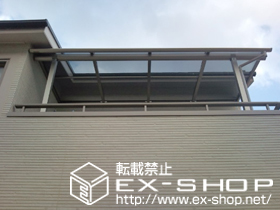 のバルコニー・ベランダ屋根 プレシオステラス R型 屋根タイプ 単体 積雪〜20cm対応 施工例